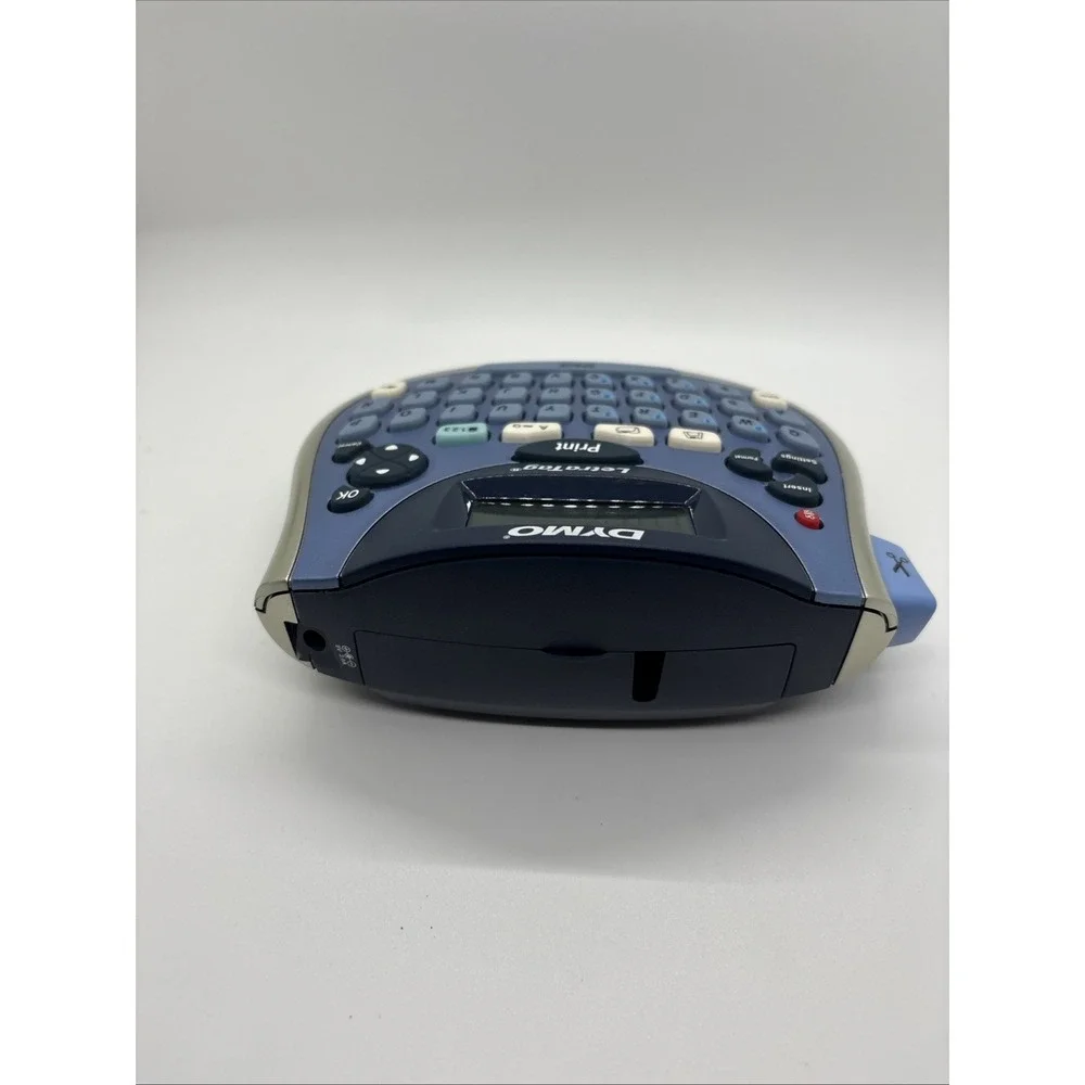 Dymo LetraTag LT-100T Label Thermal Printer Blue Tested Works NO LABELS